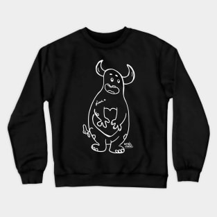 silly monster horns Crewneck Sweatshirt